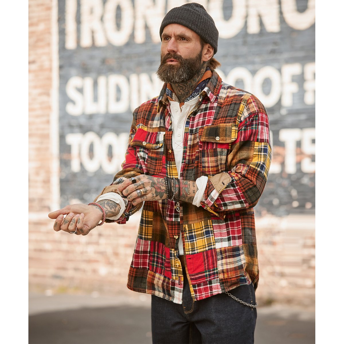 Chemise à Carreaux Patchwork Parfaite multicolore, JOE BROWNS