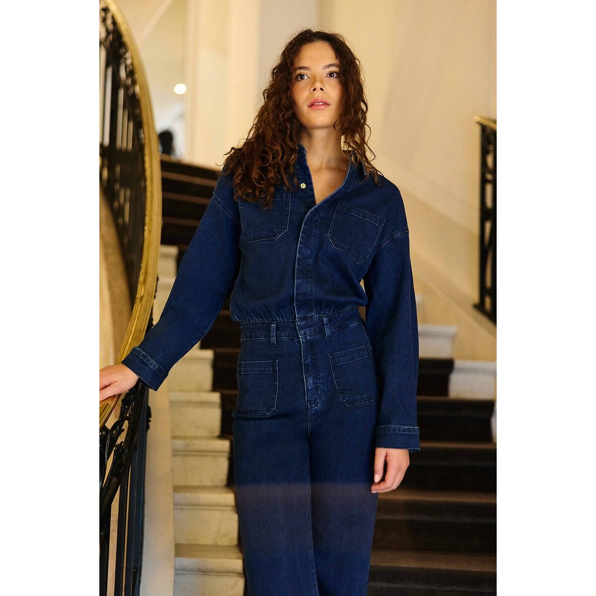 Traje pantalón vaquero, LUANA lavado denim, LA PETITE ETOILE