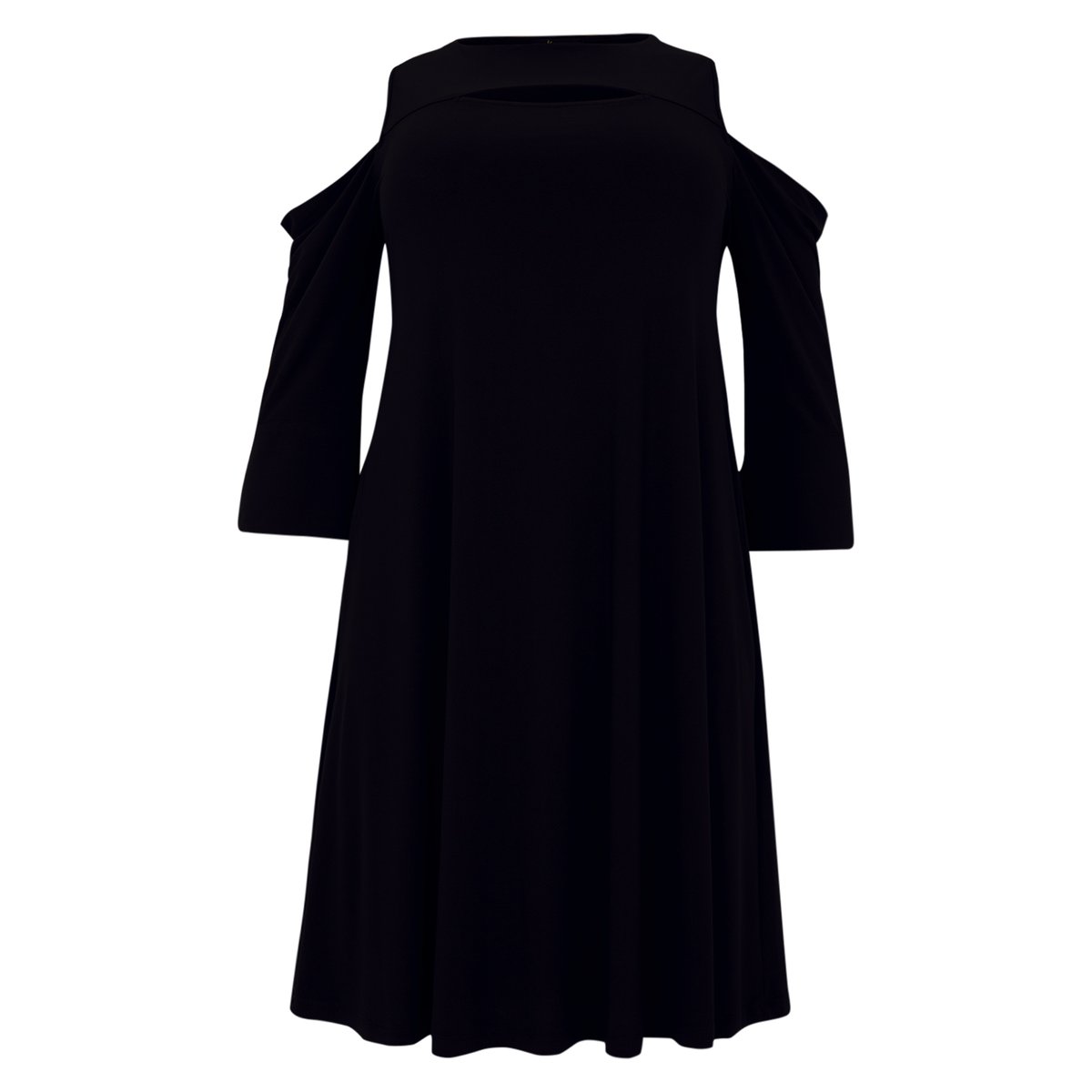 Robe avec découpe noir, YOEK