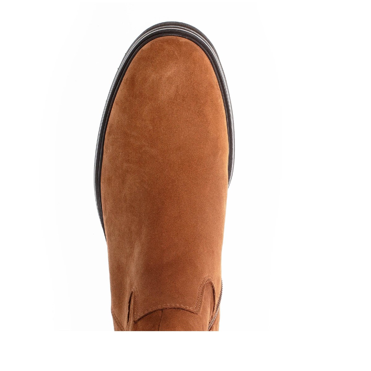 Bottes en nubuck à talon décroché marron, GABOR