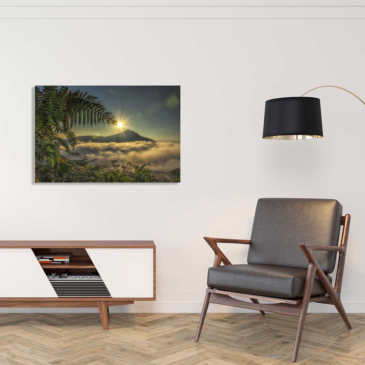 Tableau soleil sur la rhune tableau alu dibond, HEXOA