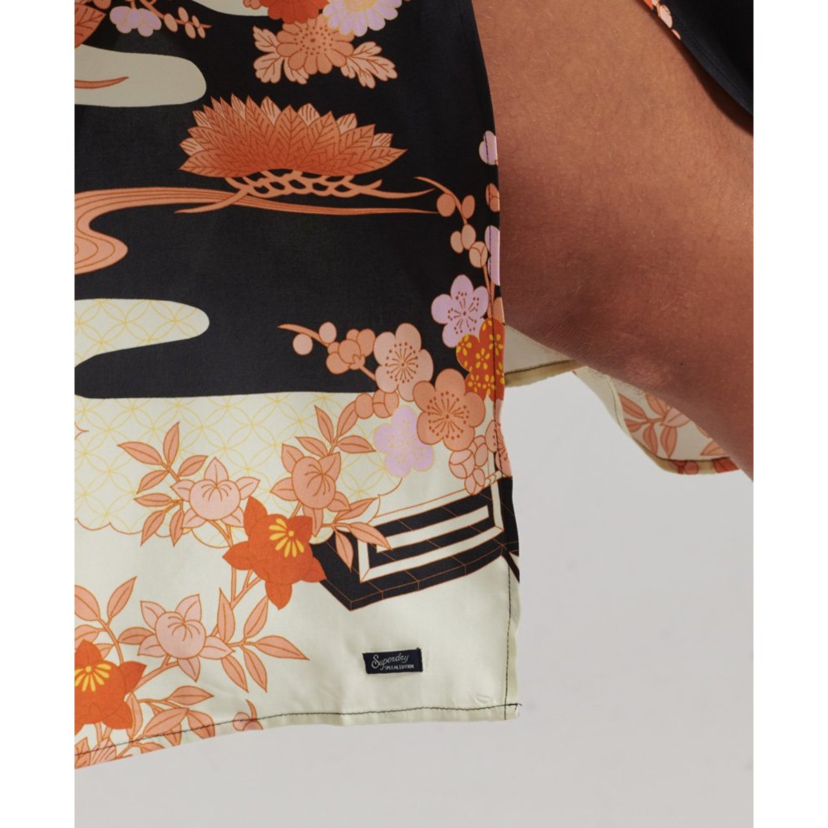 Robe nuisette mi-longue imprimée doré goshodoki, SUPERDRY