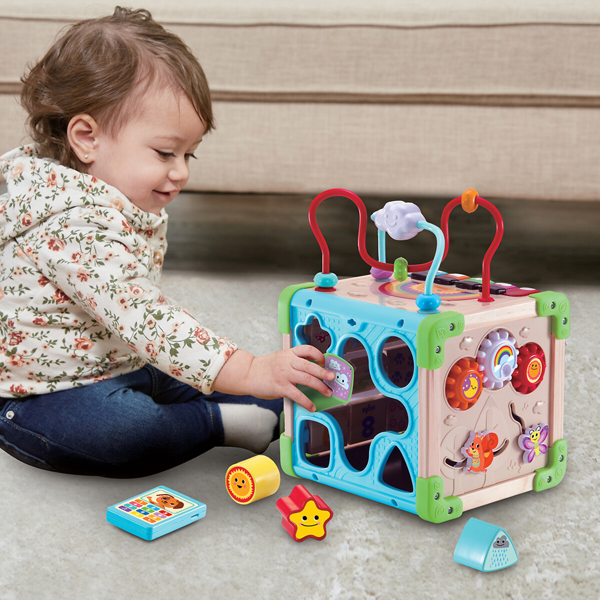 Cube nature interactif multiactivité multicolore, VTECH