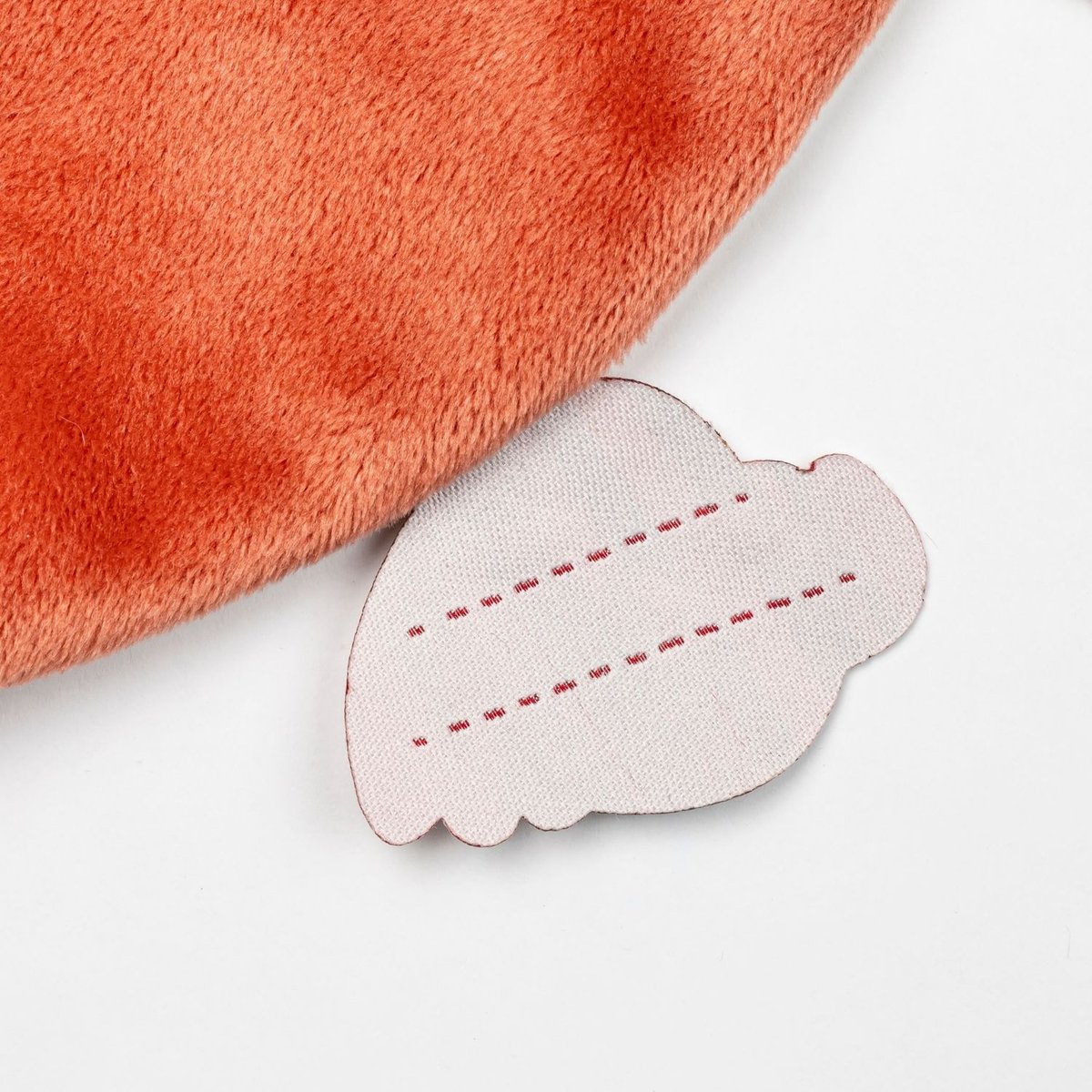 Doudou marionnette phosphorescent blanc, orange, rouge, LILLIPUTIENS