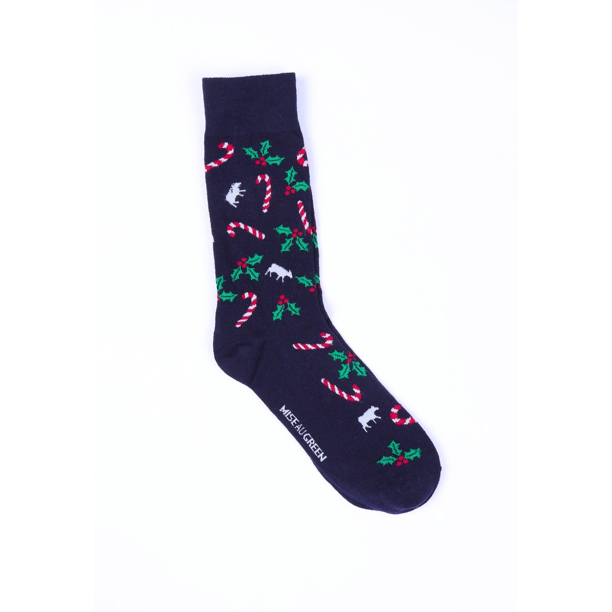 Chaussettes Noël bleu marine, MISE AU GREEN