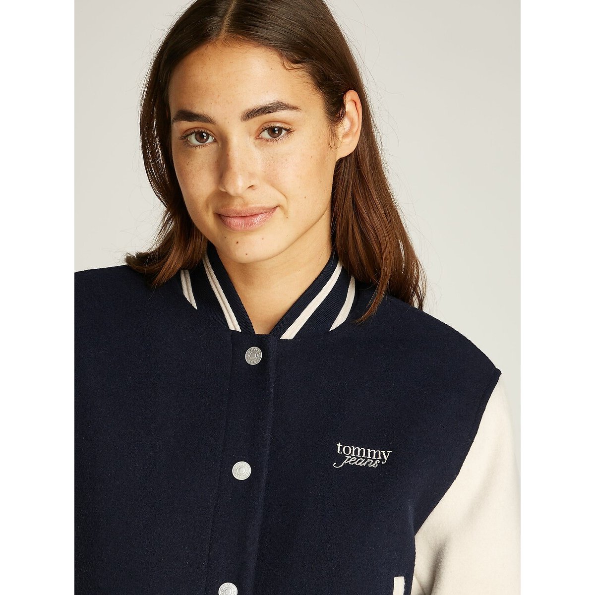 Bomber Jacket navy/white, TOMMY JEANS