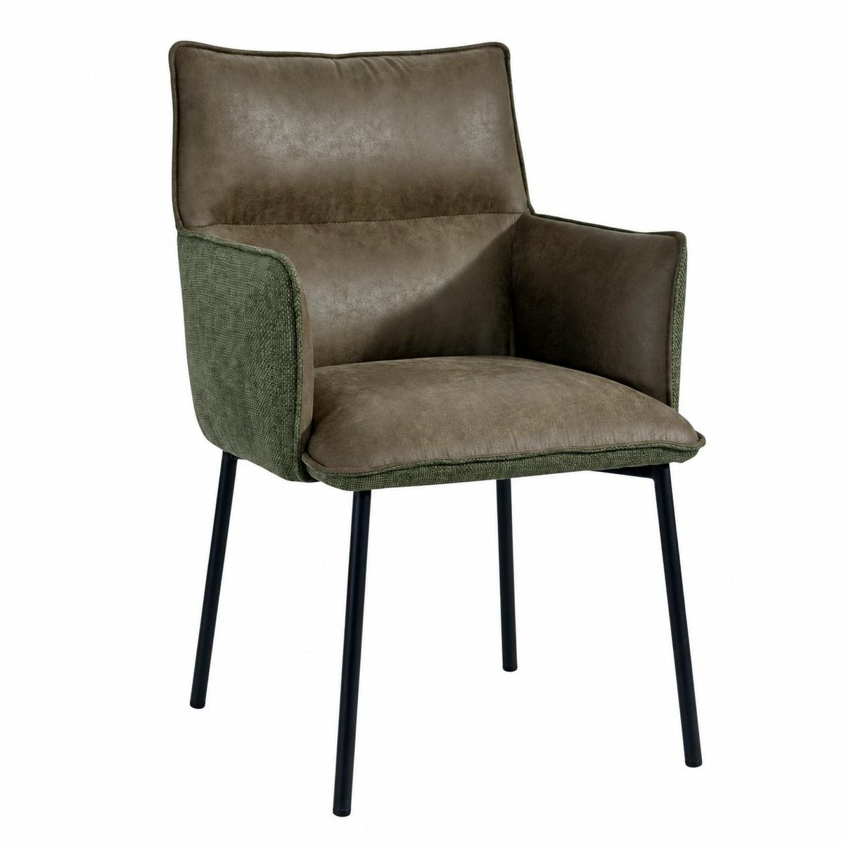 Chaise de table avec accoudoirs (lot de 2) KERALA vert, PIER IMPORT