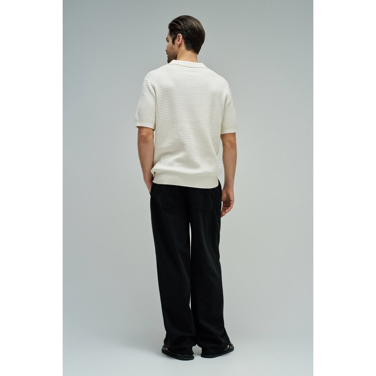 POLO EN MAILLE TRICOTÉE beige, SALSA JEANS