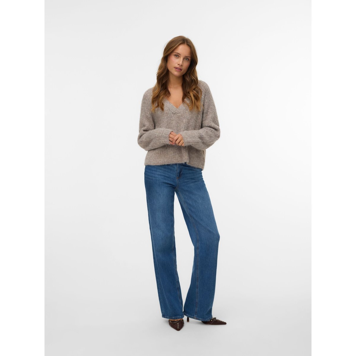 Pull En Maille fossil, VERO MODA