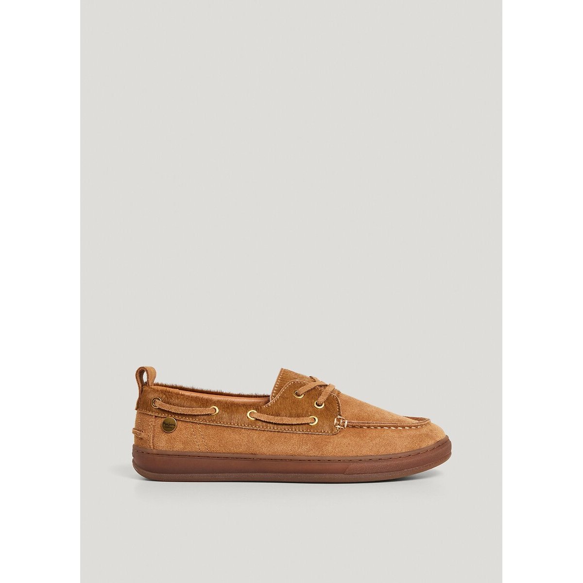 Mocasines de cuero, Ball Wild marrón, PEPE JEANS