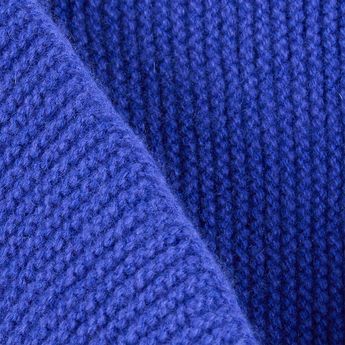 Foulard en laine et cachemire bleu, LA REDOUTE COLLECTIONS