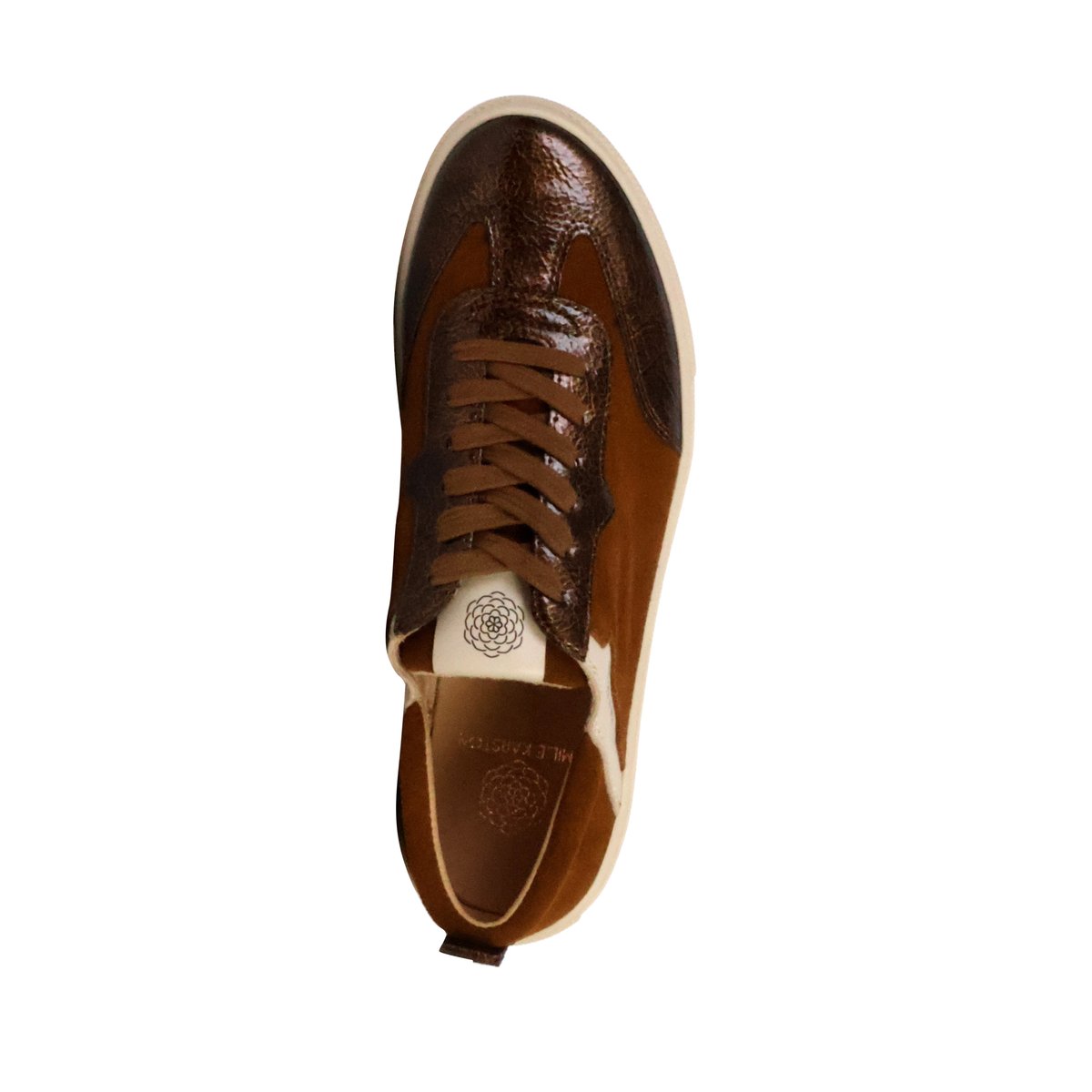 Basket Basse Cuir Tais camel, EMILIE KARSTON