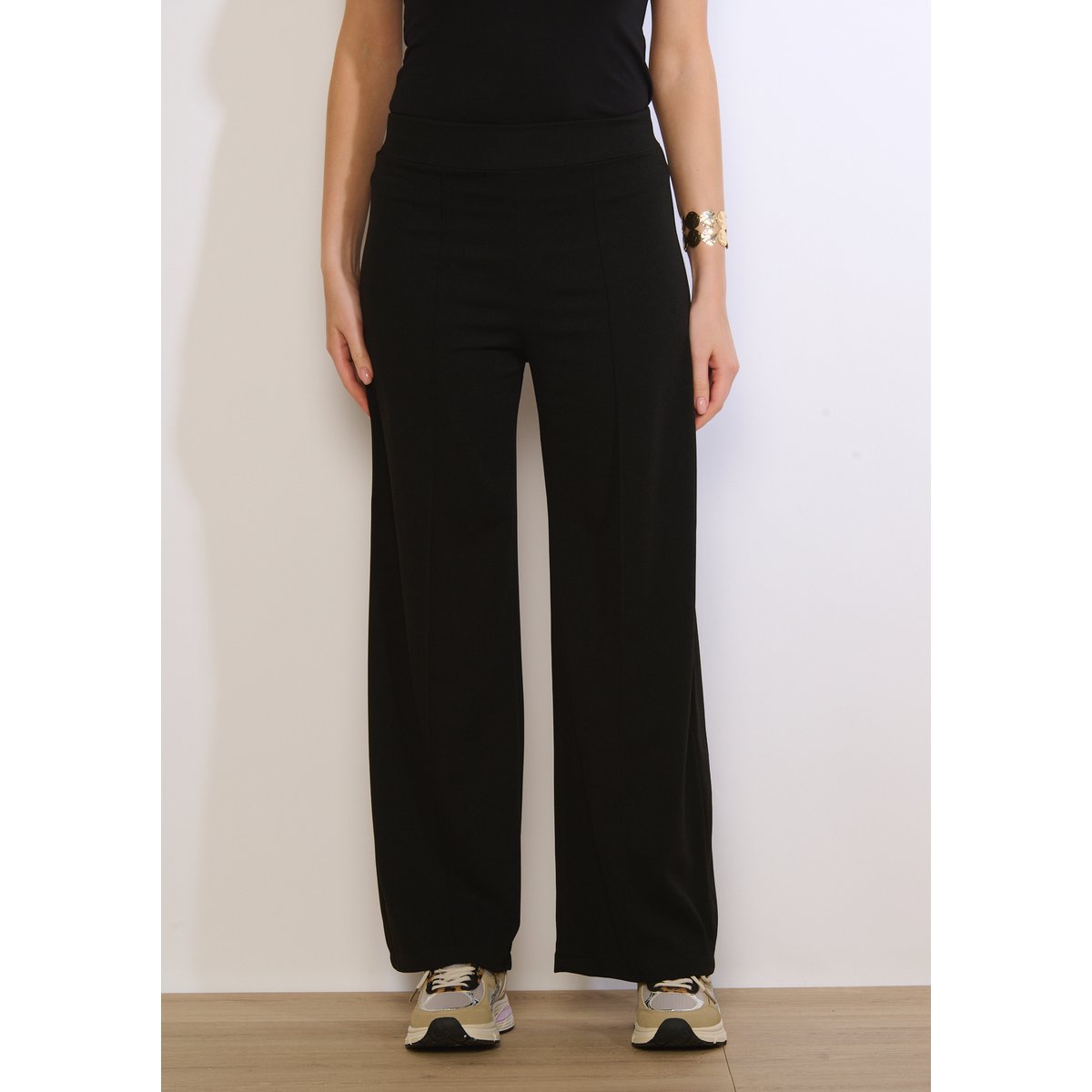 Pantalon ample chic noir, LOLALIZA