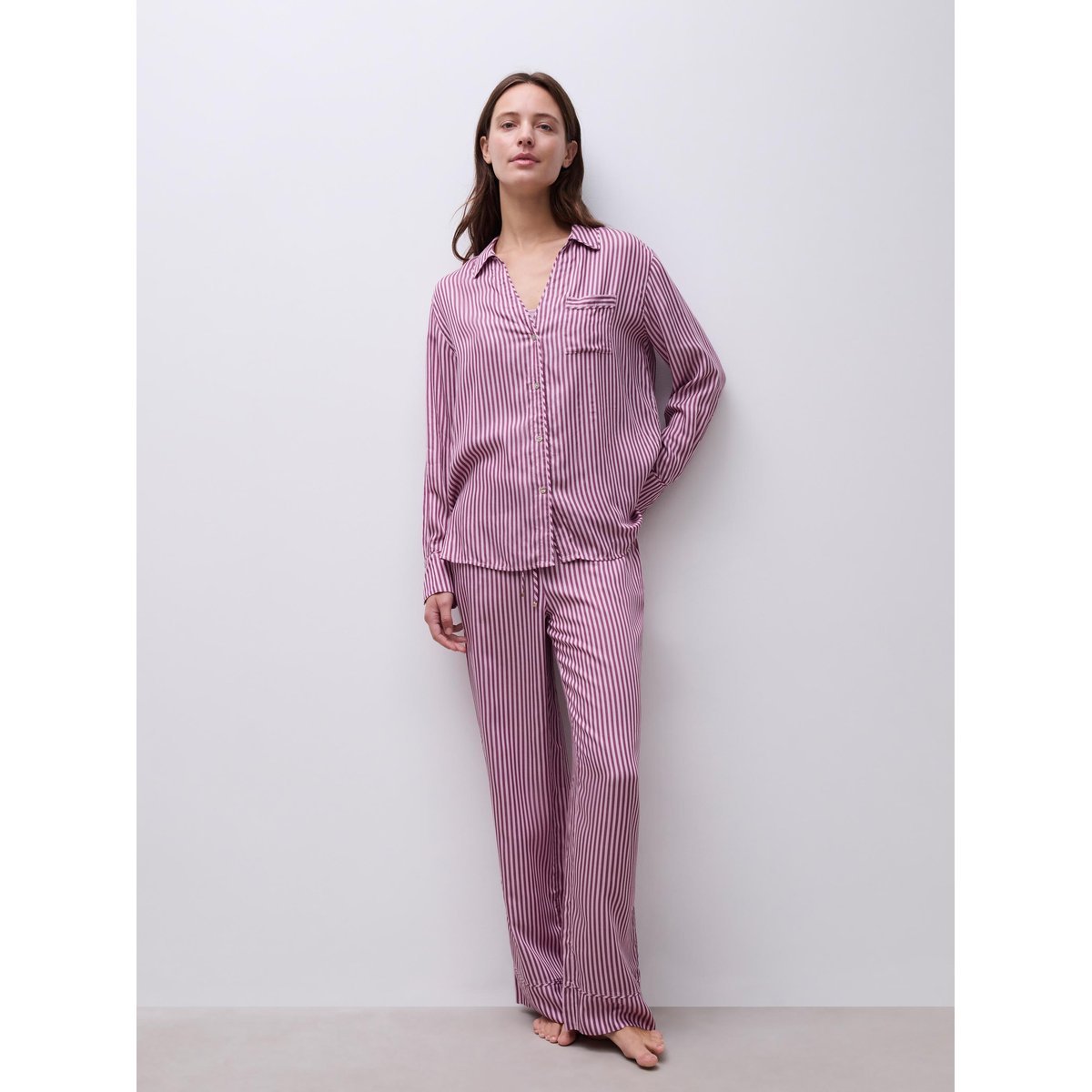 Chemise manches longues MAEL cherry stripes, CHANTELLE