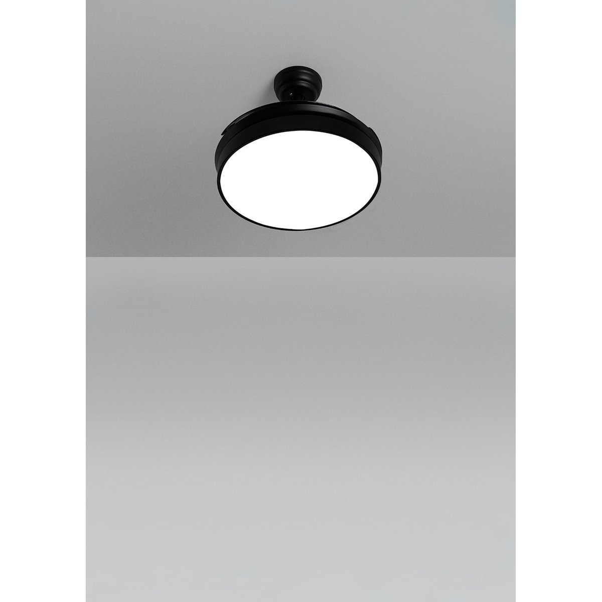 Ventilateur de plafond 40W avec lumière et télécommande WIND CLEAR noir/noir, CREATE