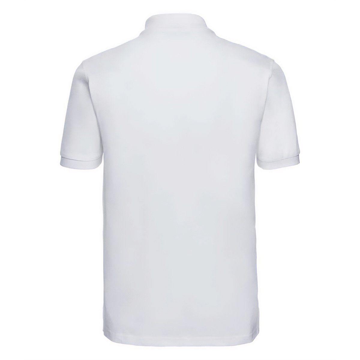 Polo uni manches courtes CLASSIC blanc, RUSSELL
