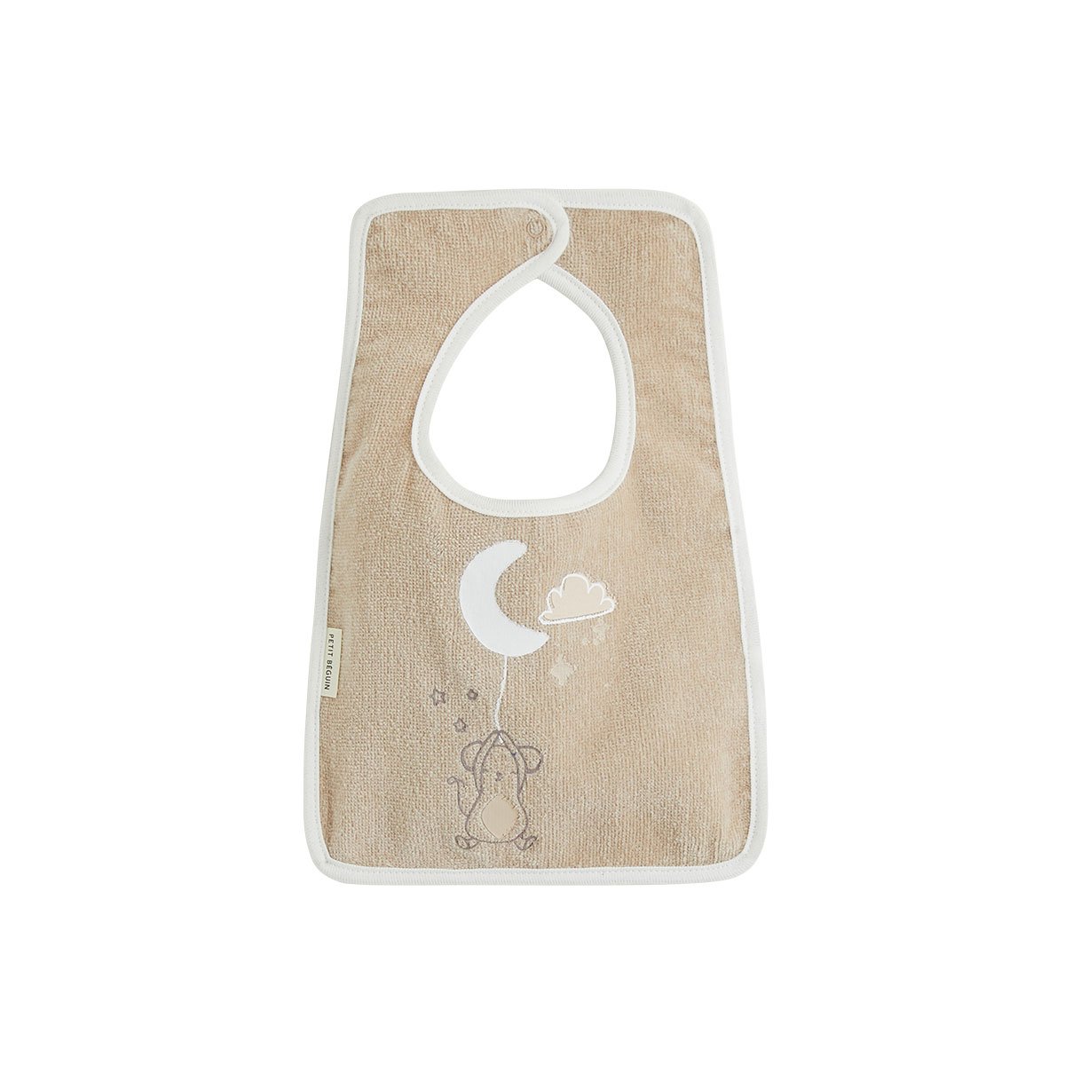 Lot de 3 bavoirs bébé Eliah ecru, PETIT BEGUIN