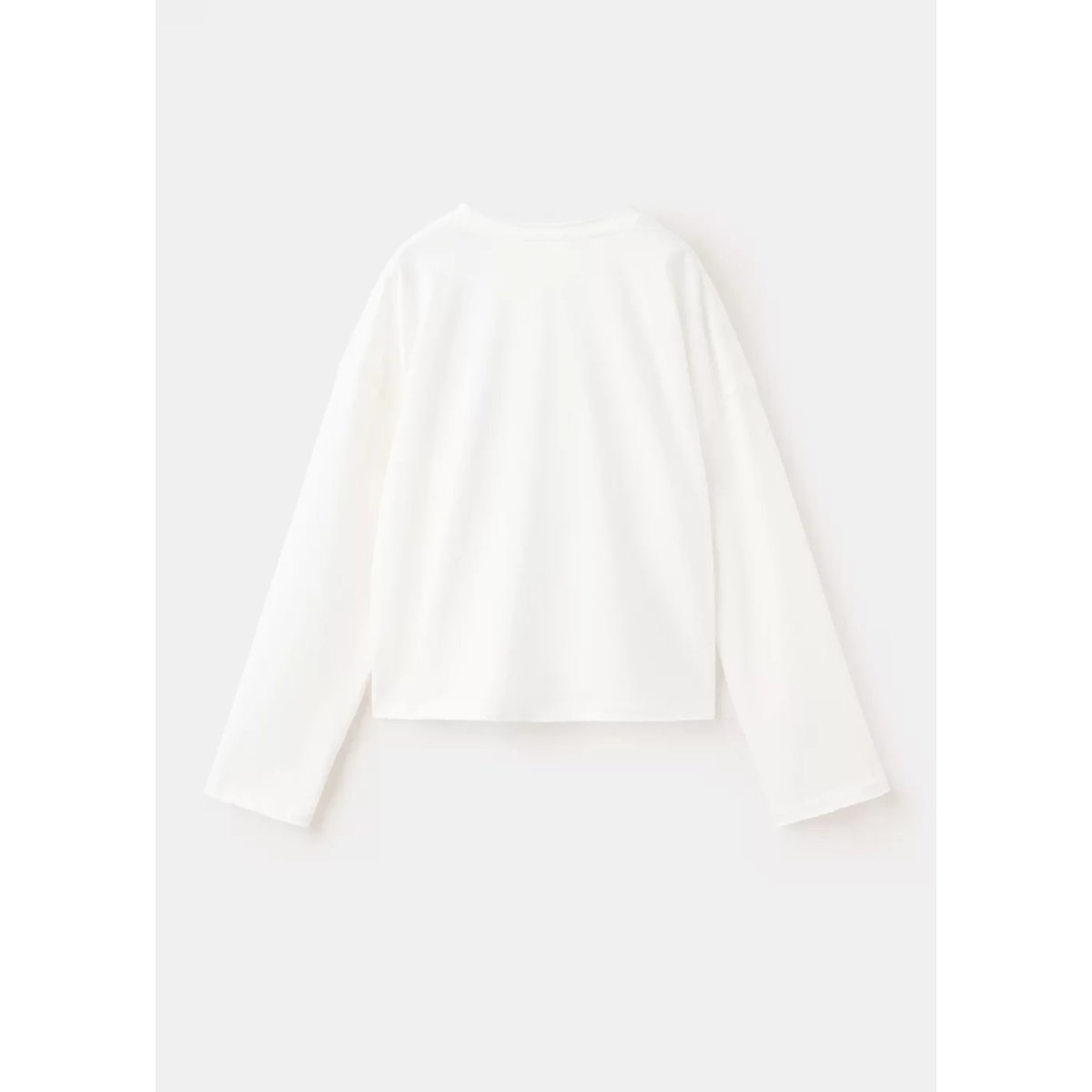 T-shirt coton détail brodé blanc cassé, MANGO KIDS