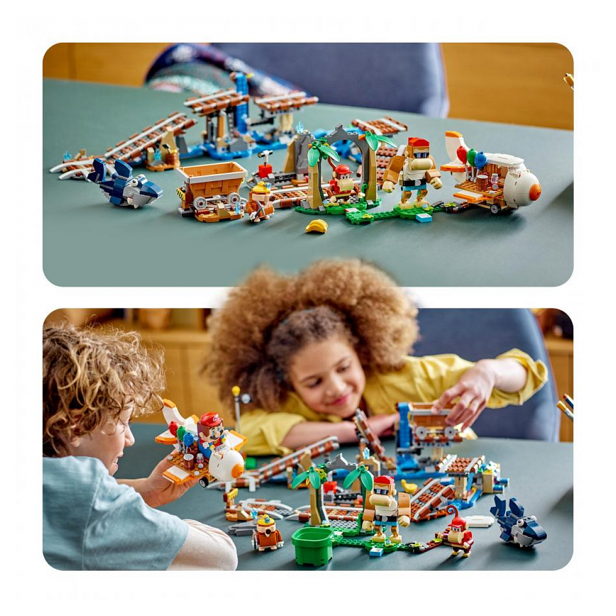 71425 Ensemble d extension course de chariot de mine de diddy kong Super Mario couleur unique, LEGO