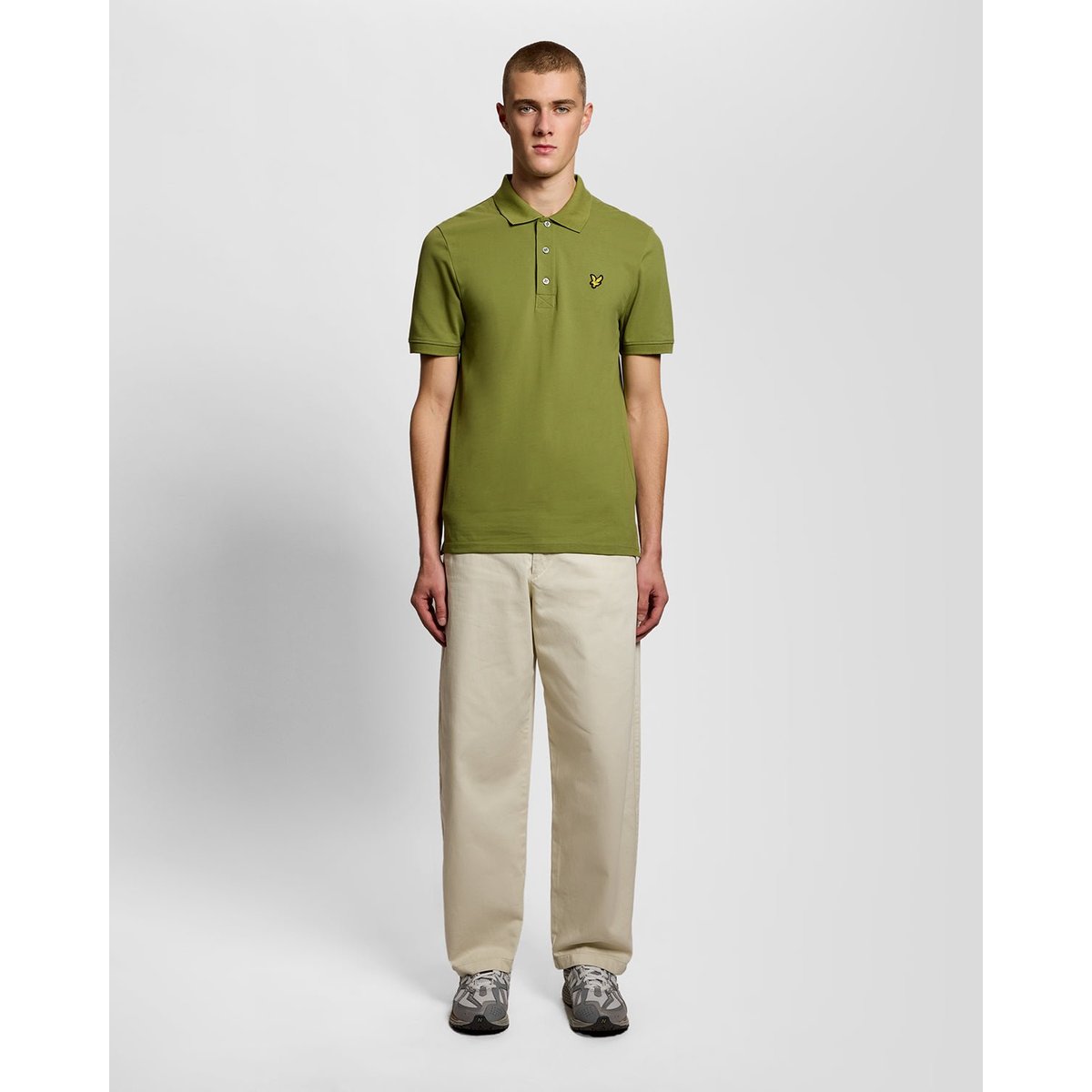 Polo en coton vert arbuste, LYLE & SCOTT