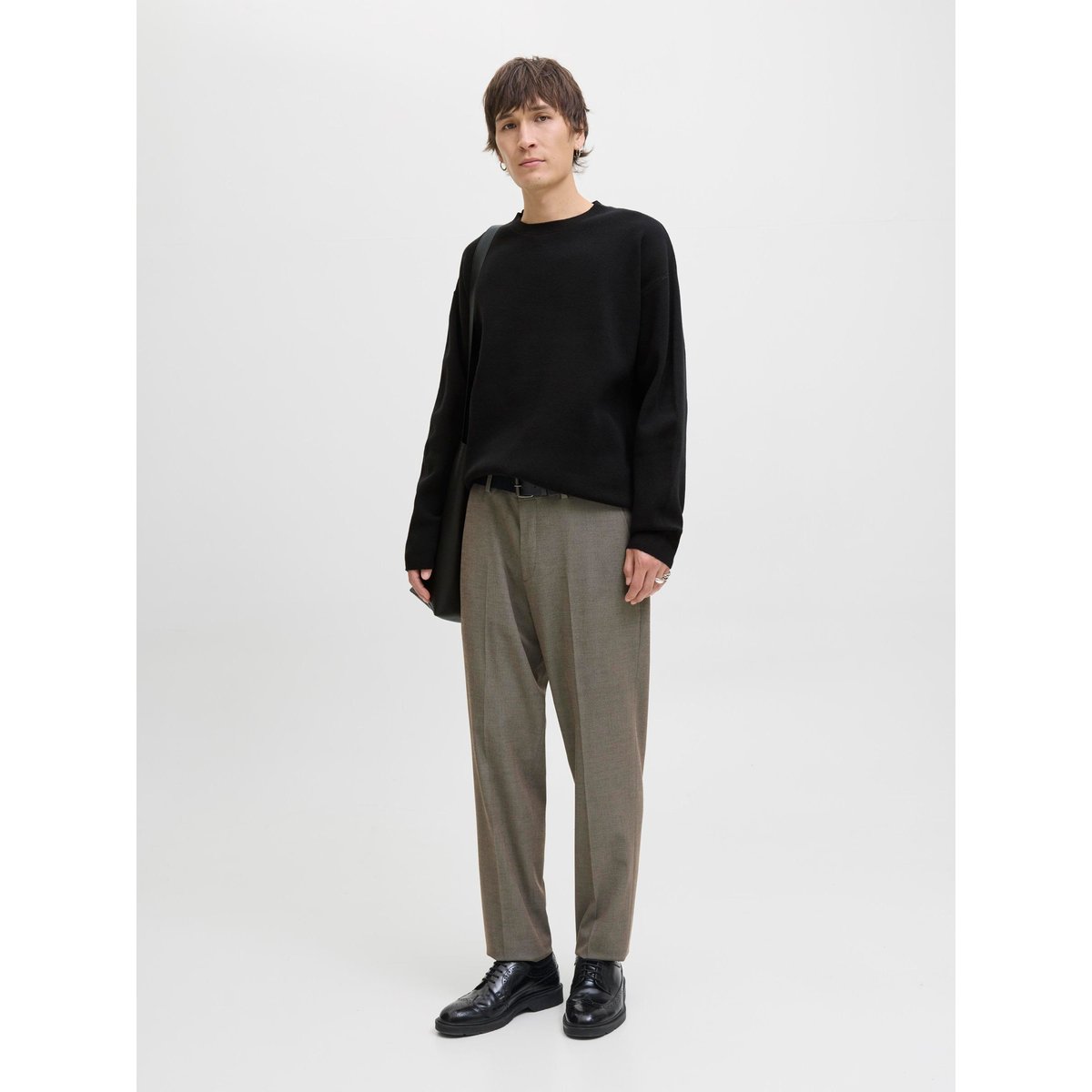 Pull En Maille black 1, JACK & JONES