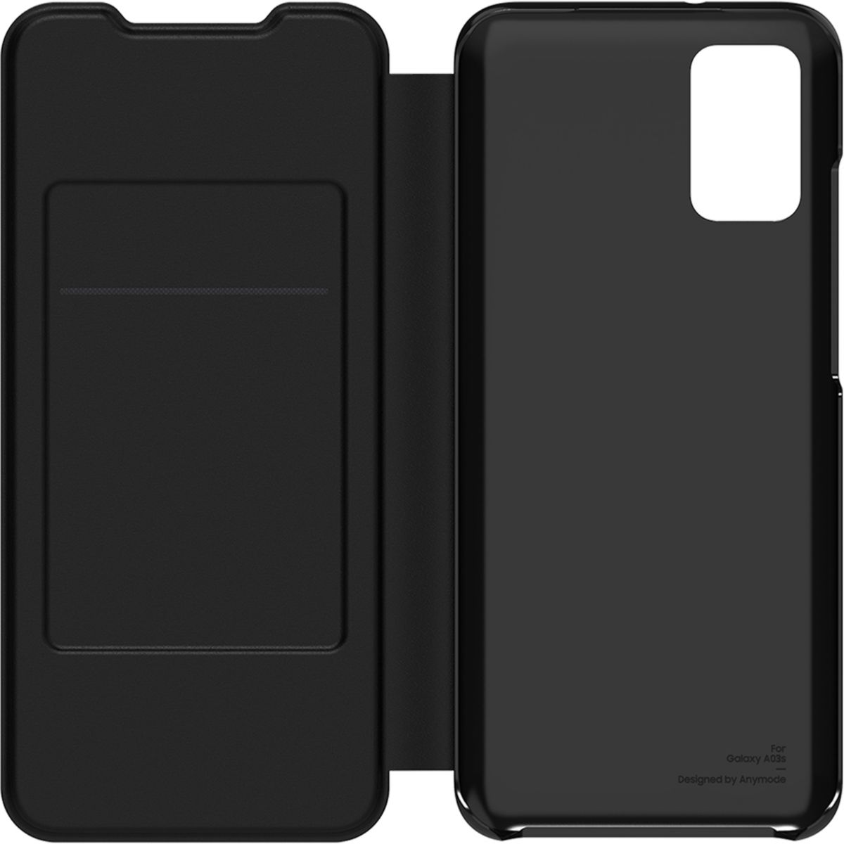 Etui A03s Flip Wallet noir noir, SAMSUNG