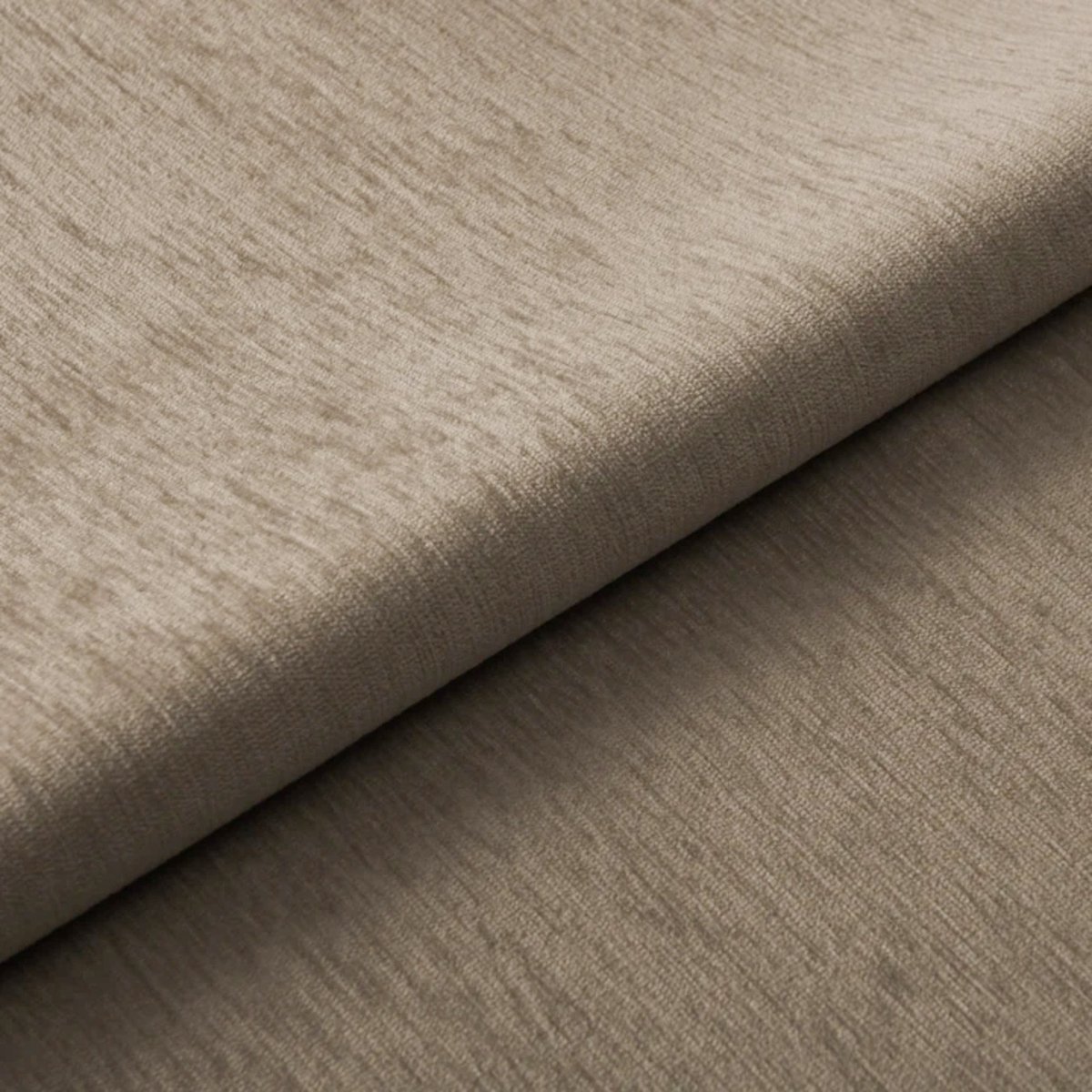 Pouf 60cm en velours DUNE taupe, SIA HOME