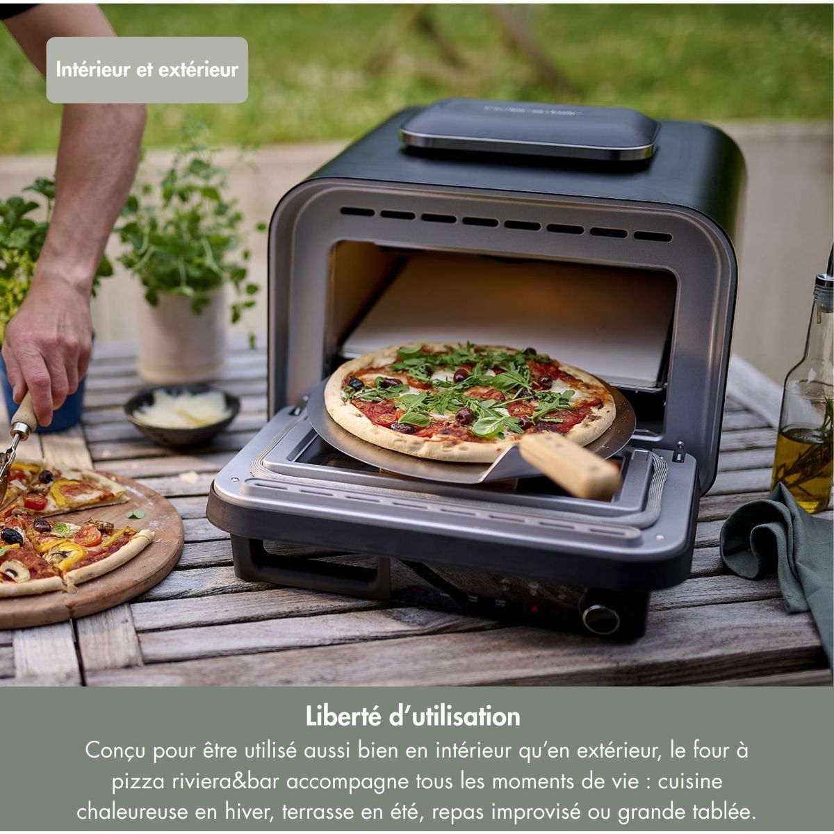 Four à pizza électrique QFP550 couleur unique, RIVIERA & BAR
