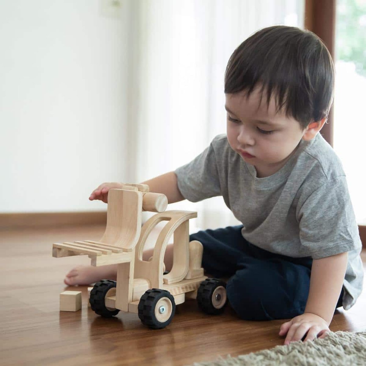 Chariot élévateur Edition collector beige, PLAN TOYS