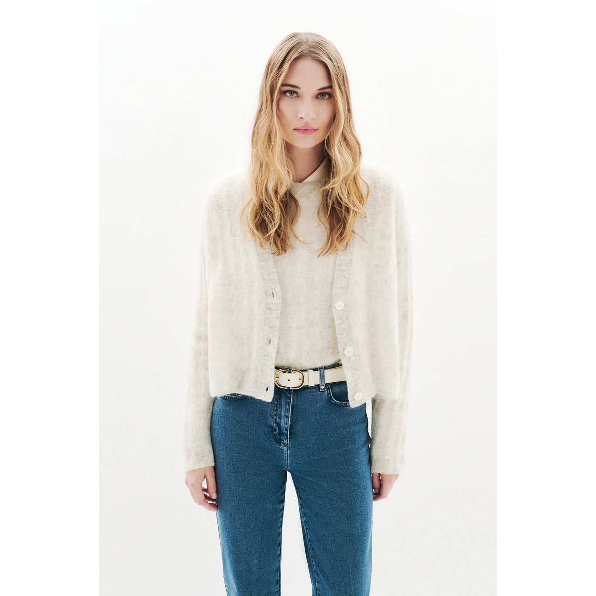 Gilet Melbourne ecru femme ecru, CAROLL