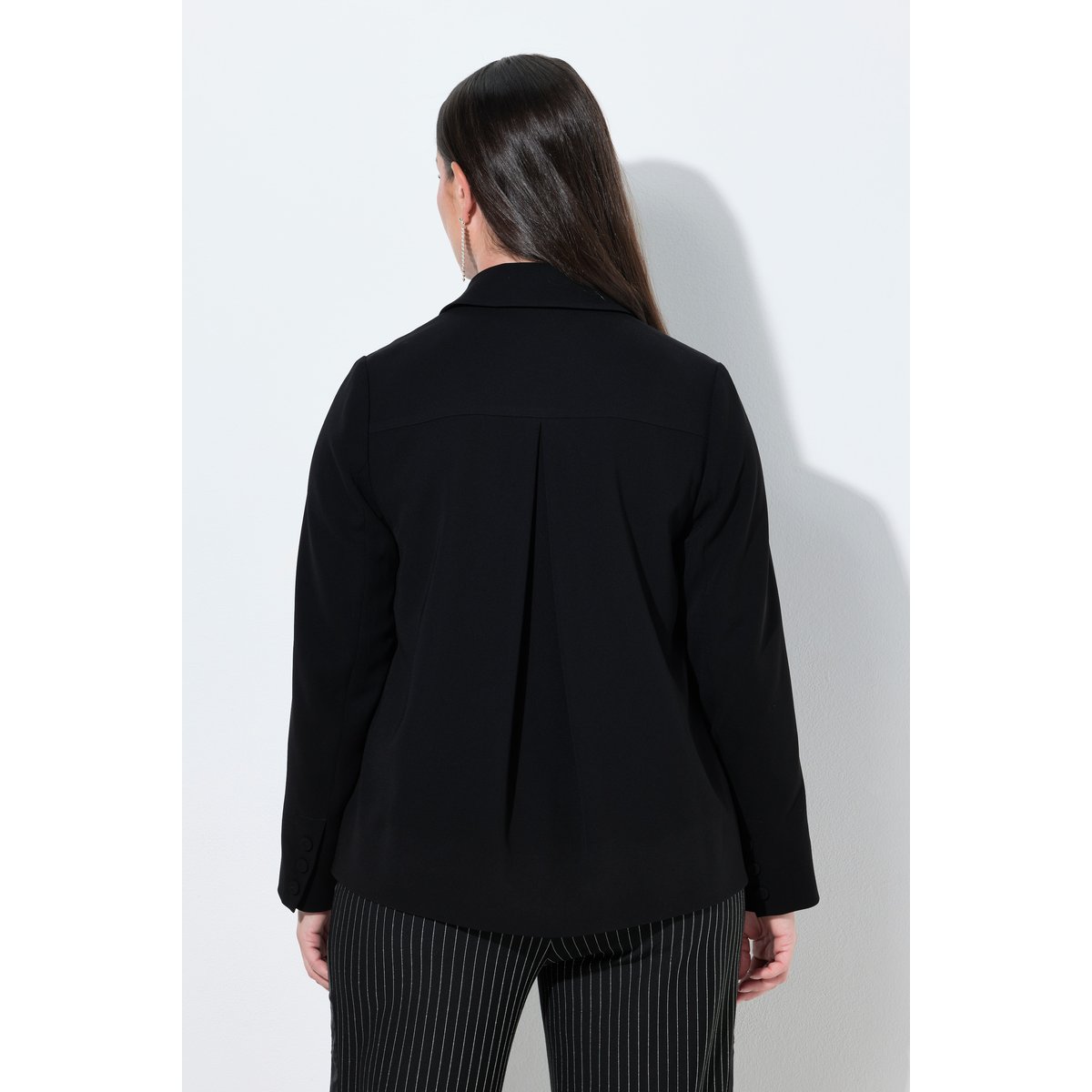 Veste en acétate, coupe évasée noir, ULLA POPKEN