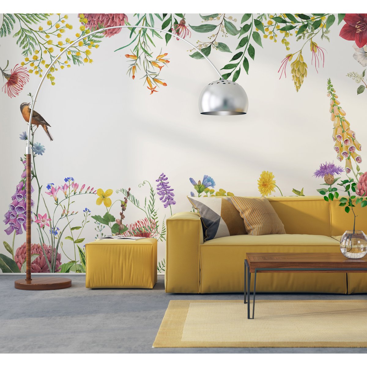 Papier peint panoramique DIGITALIS multicolore, LE PAPIERS DE NINON