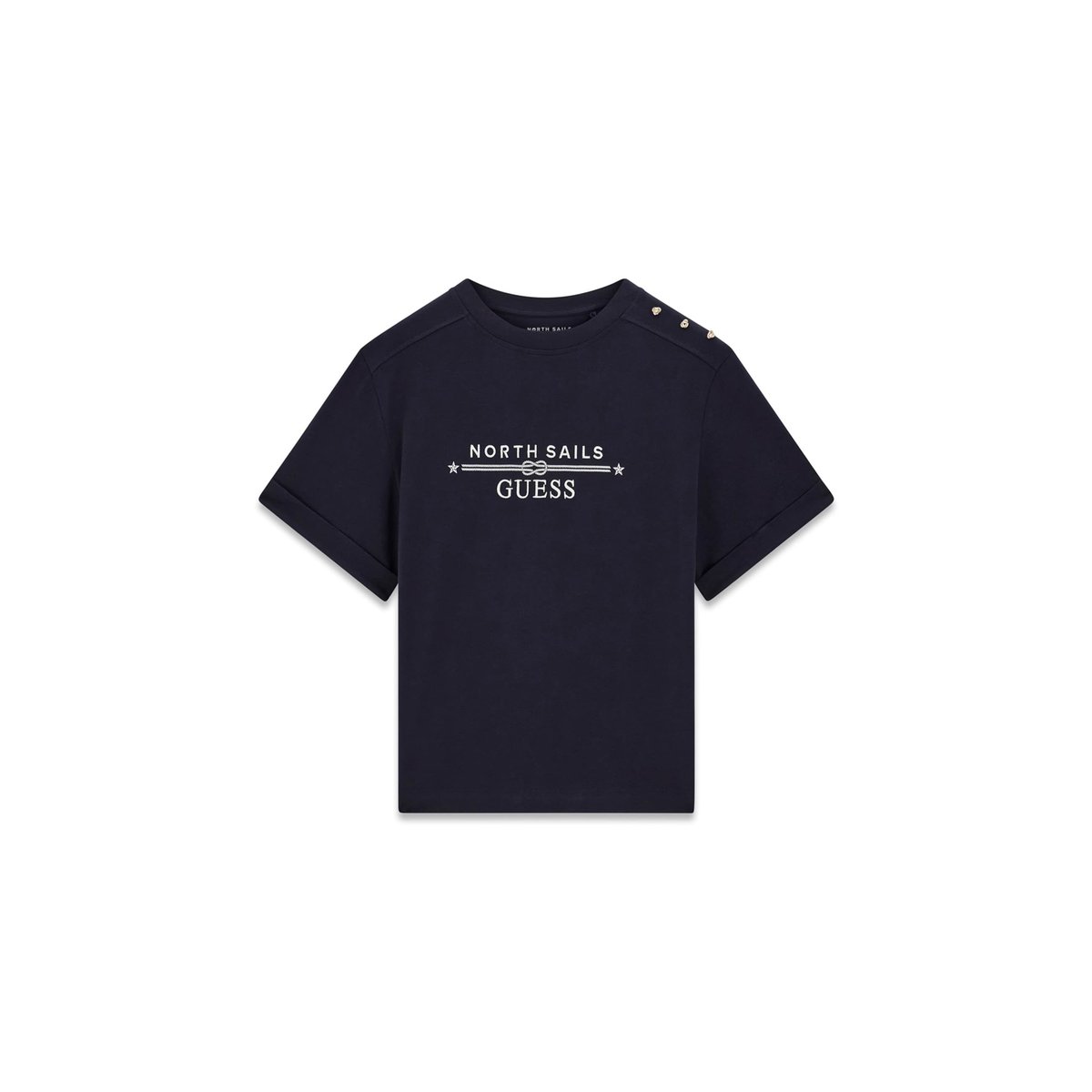 T-Shirt Avec Logo Imprimé bleu foncé, GUESS