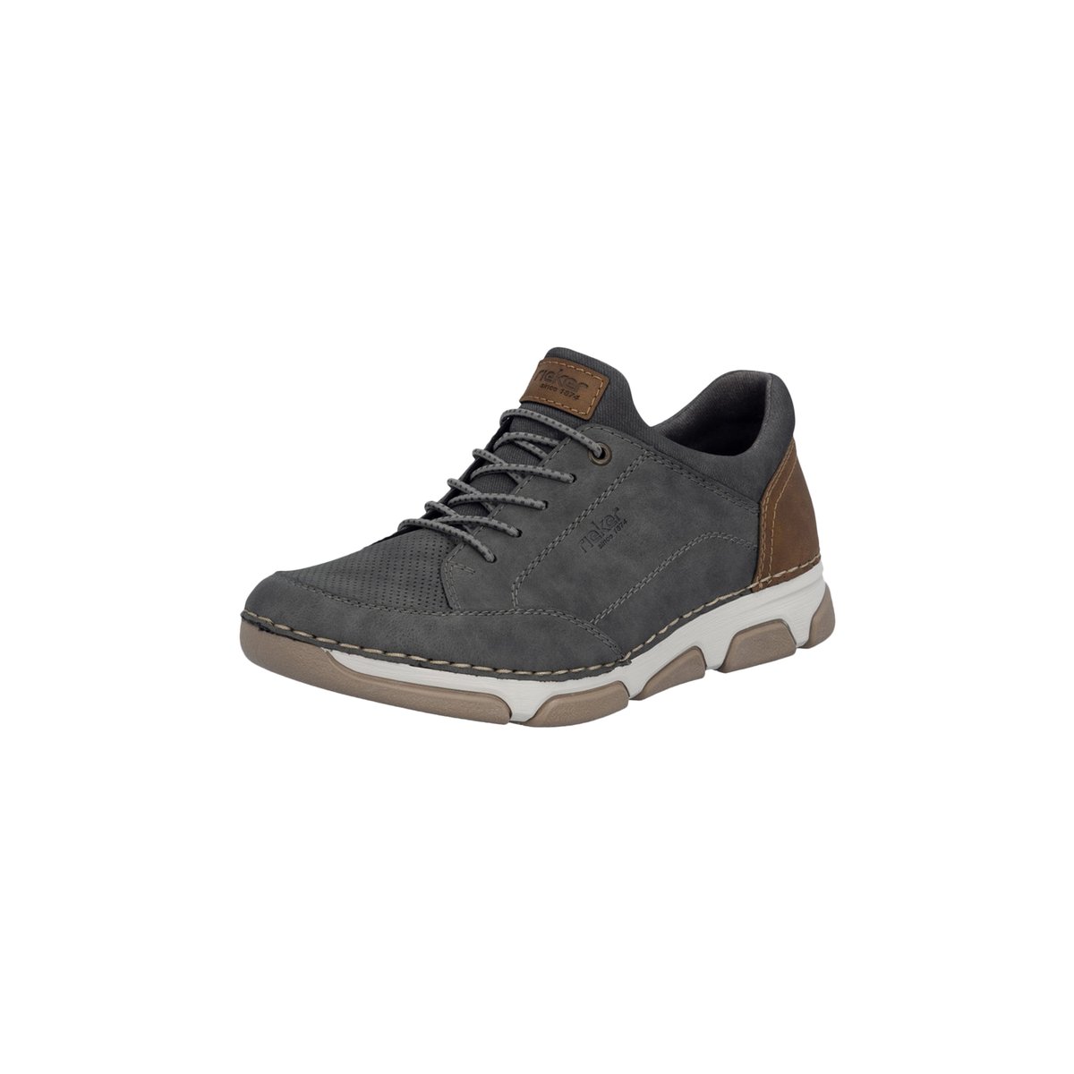 Basket Basse à Lacets gris, RIEKER