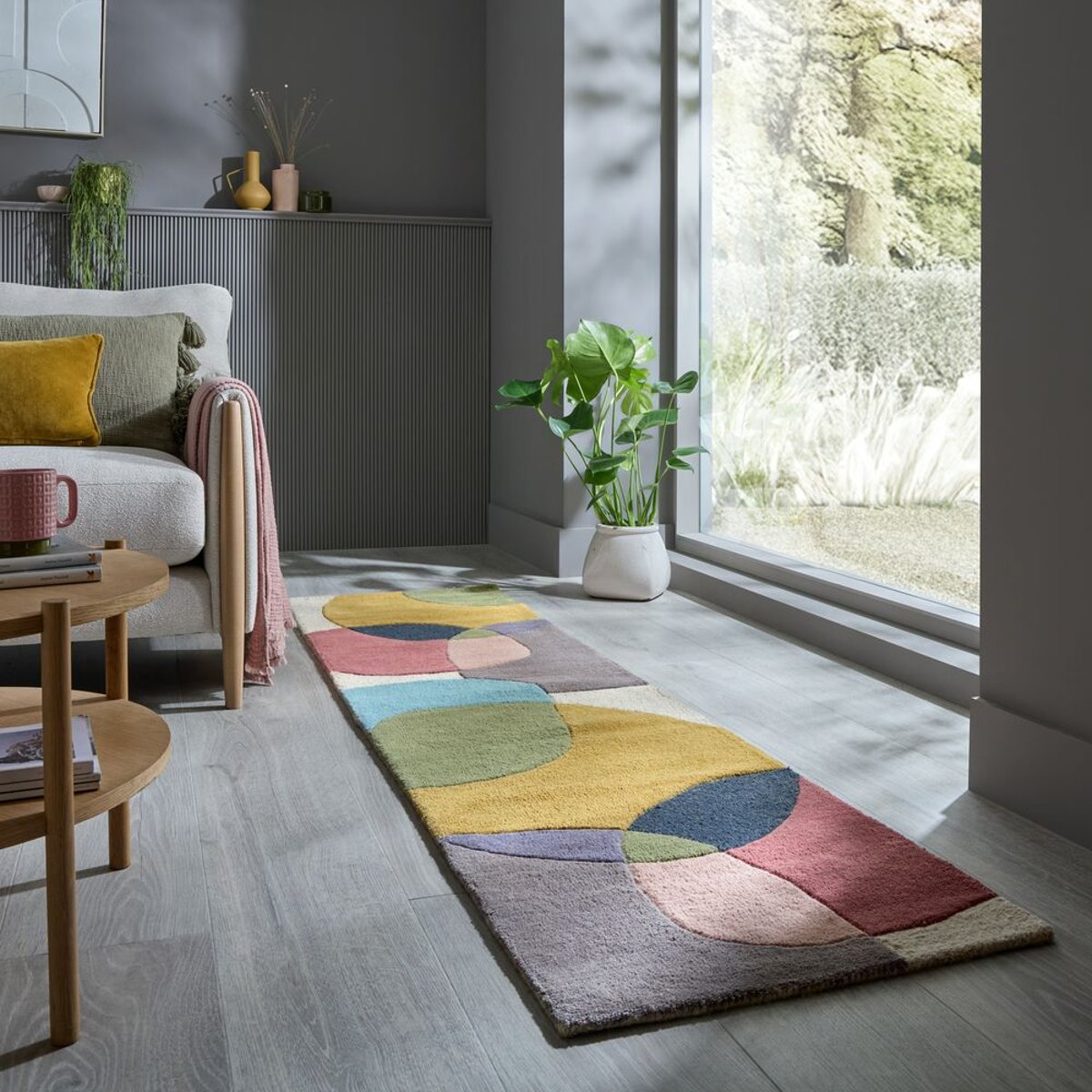 Tapis en laine de couloir RADIANCE multicolore, FLAIR RUGS