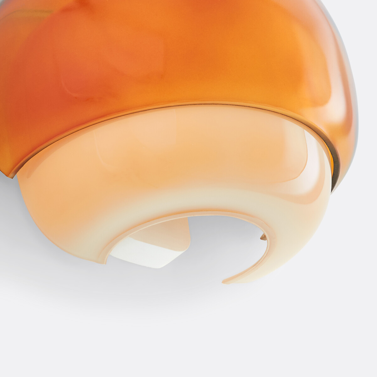 Applique en verre coloré, KINOKO orange foncé, LA REDOUTE INTERIEURS