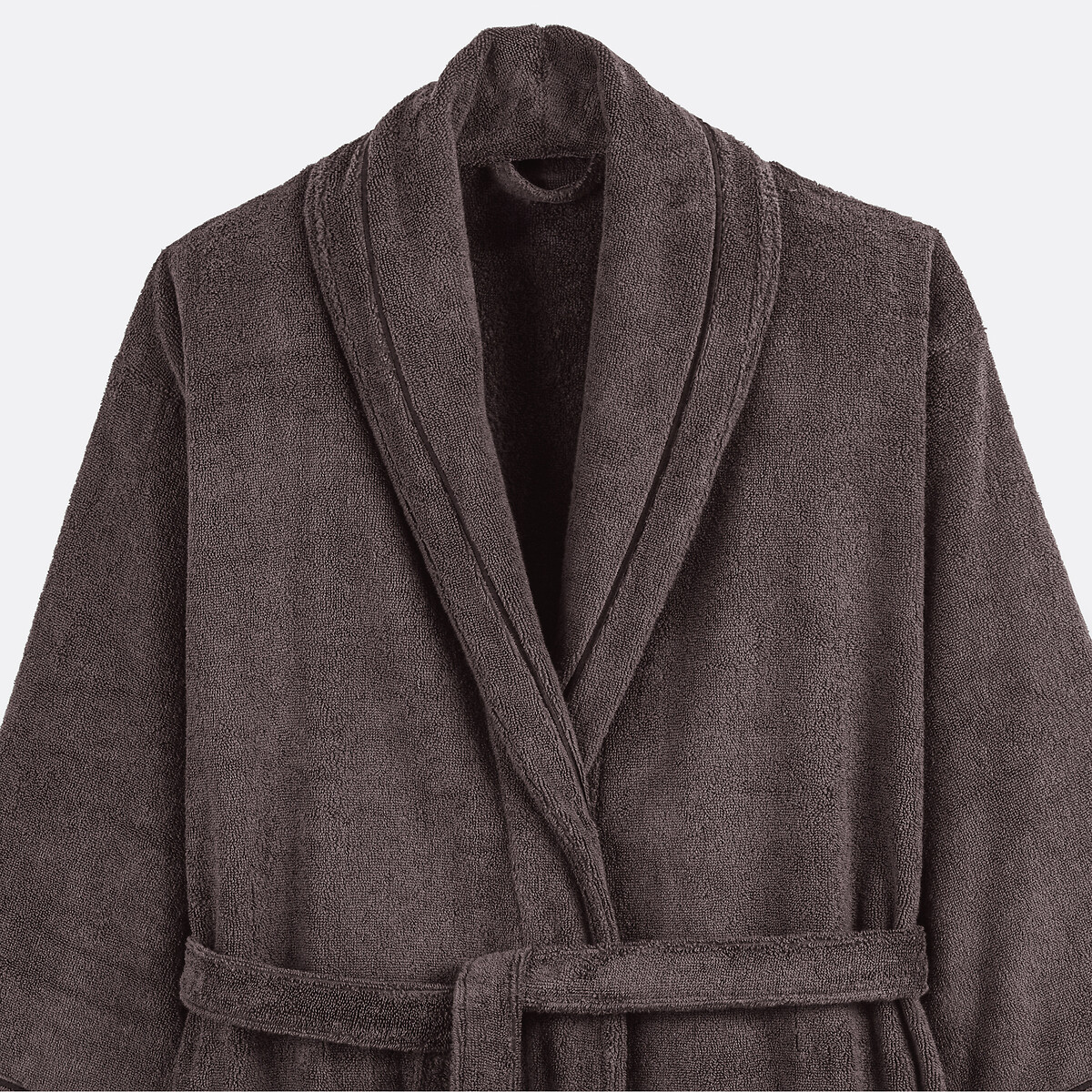 Peignoir adulte châle en coton peigné 400 g/m2, Victor graphite, LA REDOUTE INTERIEURS