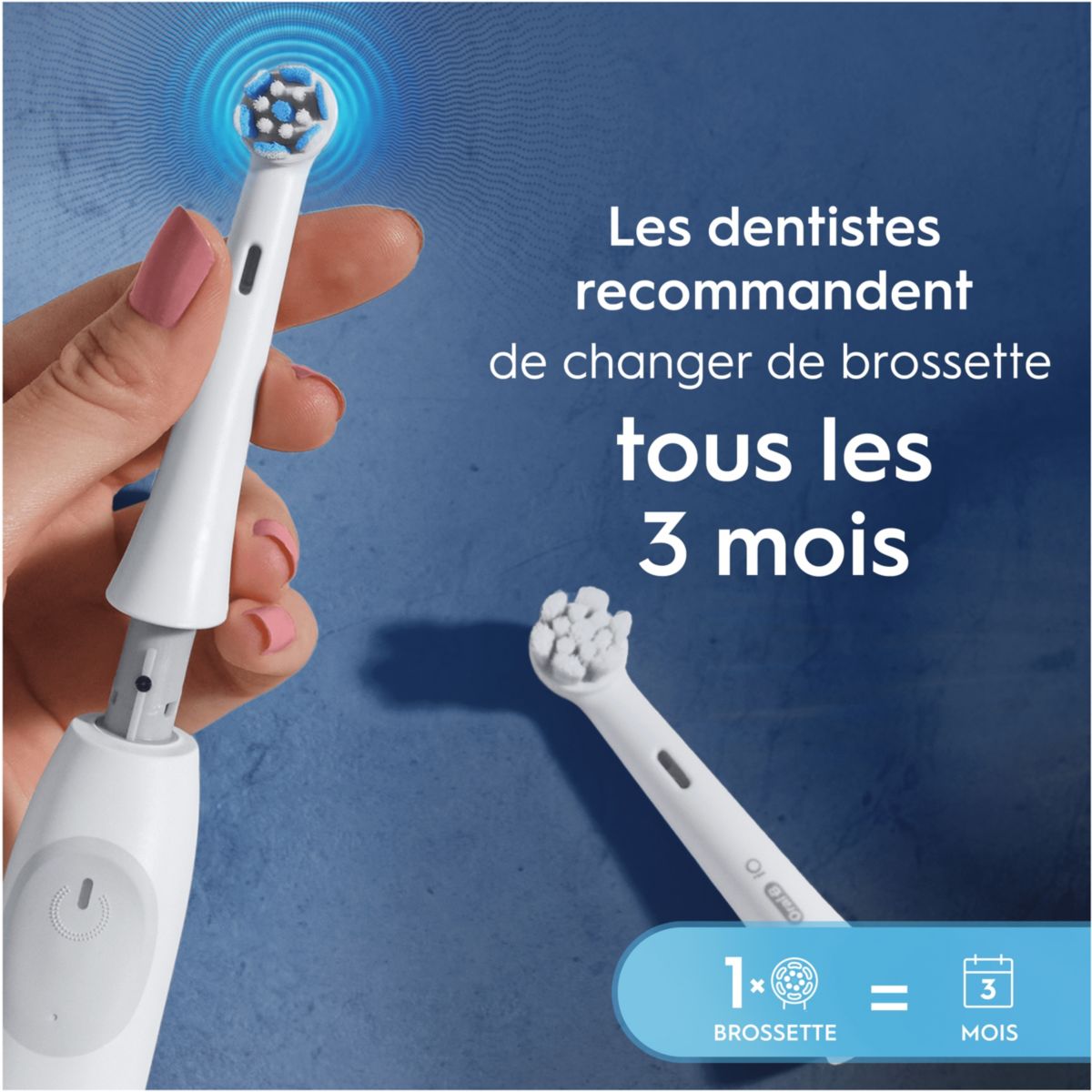 Brossette dentaire iO Gentle Care Blanc x3 couleur unique, ORAL B