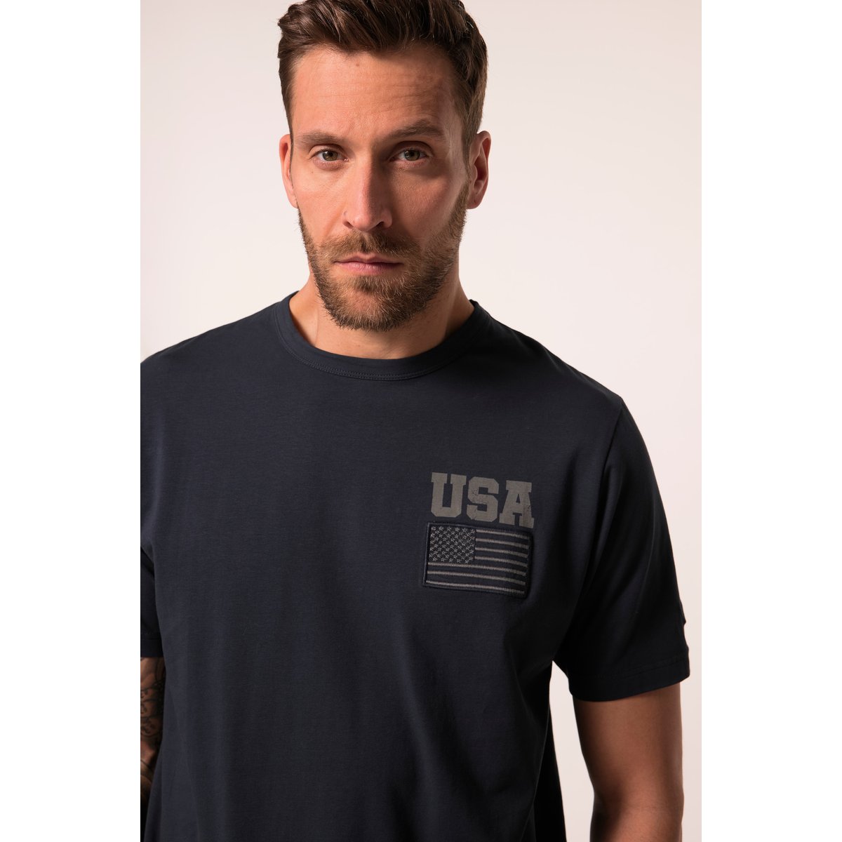 T-shirt Iron Anvil, FLEXNAMIC® bleu marine, JP1880