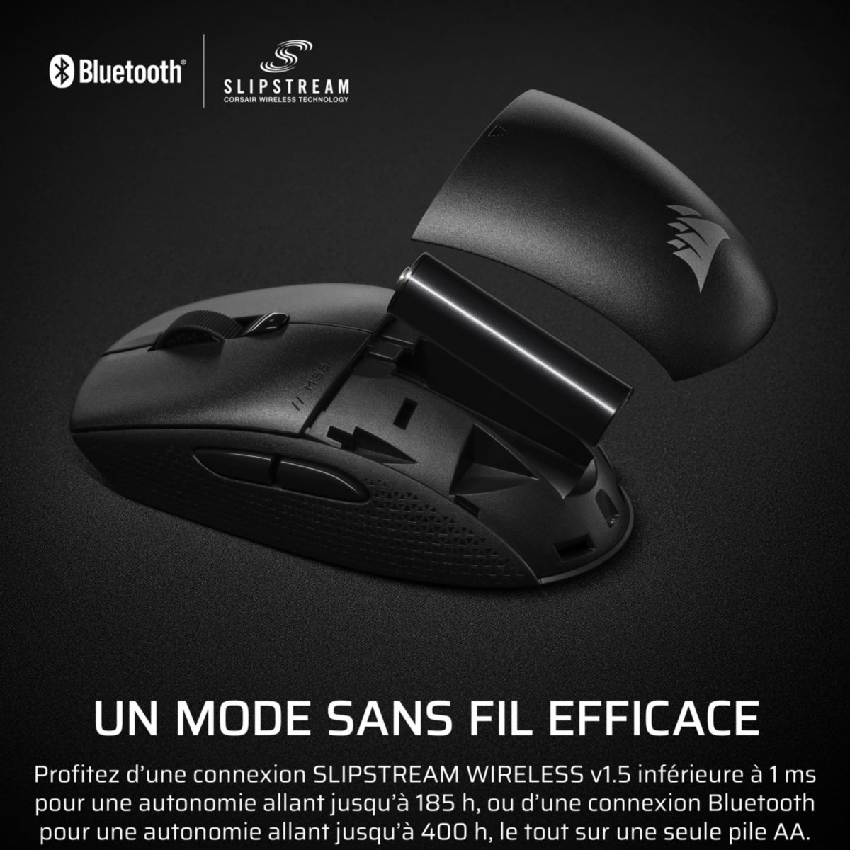 Souris Gamer Sans Fil M55 Wireless couleur unique, CORSAIR