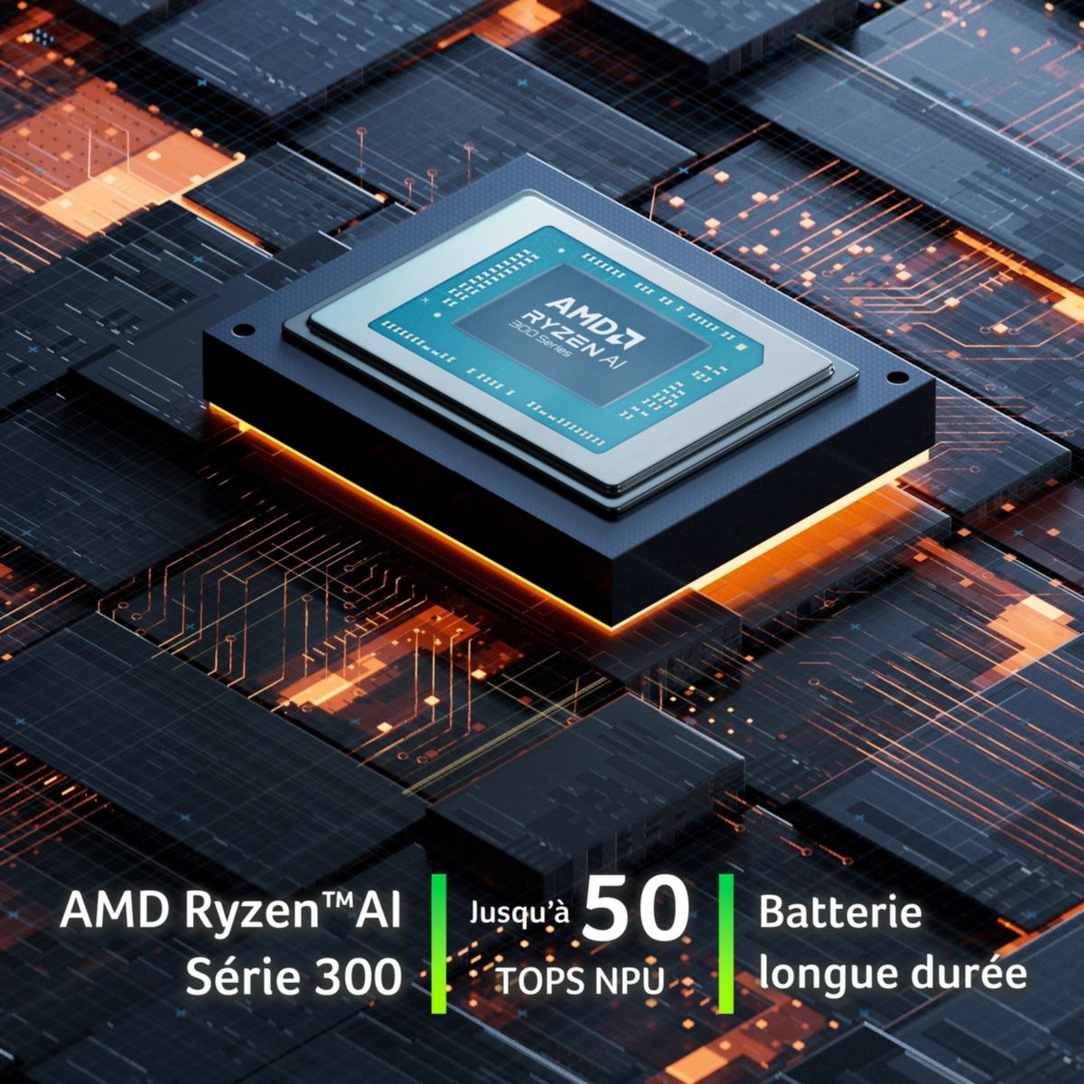 Ordinateur portable Aspire A14-61M-R74Y 14" OLED AMD Ryzen AI 7 350 16 Go RAM DDR5 SSD 1 To Copilot+PC couleur unique, ACER