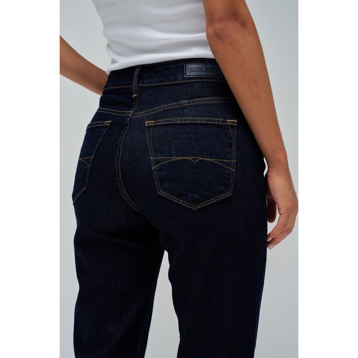 JEAN TRUE CROPPED SLIM bleu denim, SALSA JEANS