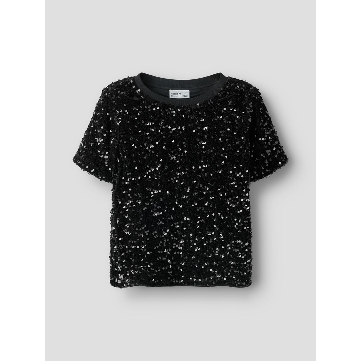Top À Manches Courtes noir - black1, NAME IT