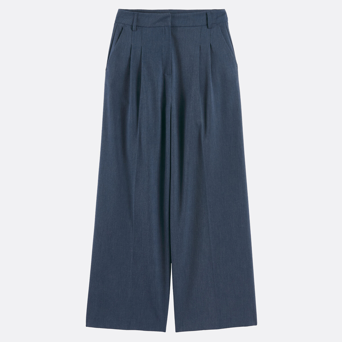 Loose-Fit Bundfaltenhose blau, LA REDOUTE COLLECTIONS