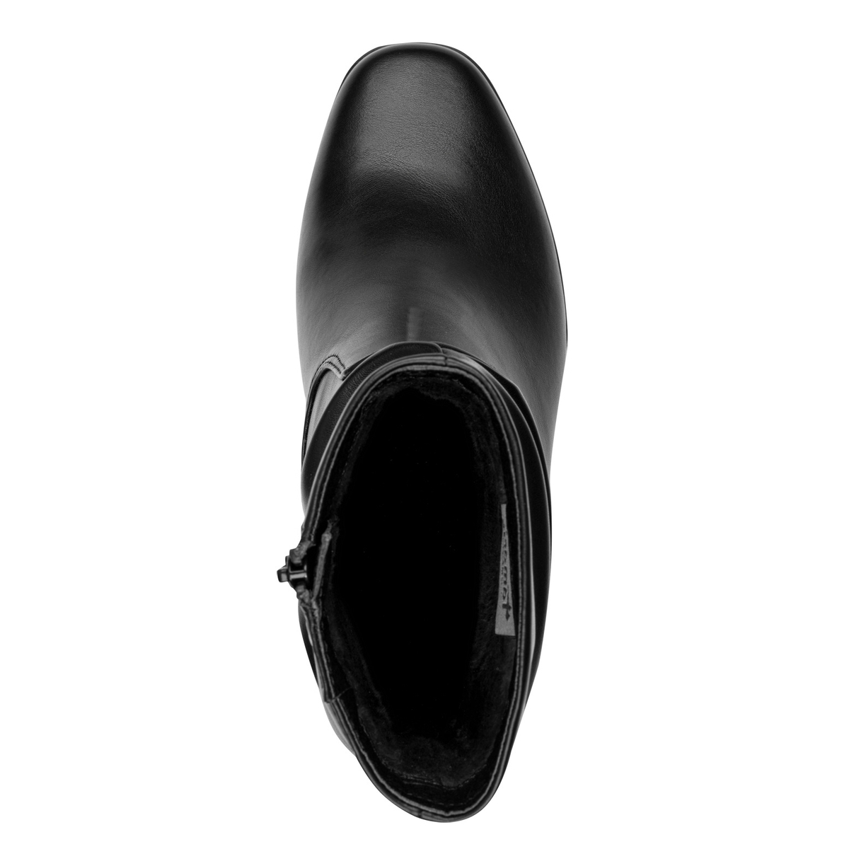 Bottine talon bloc noir nappa, TAMARIS
