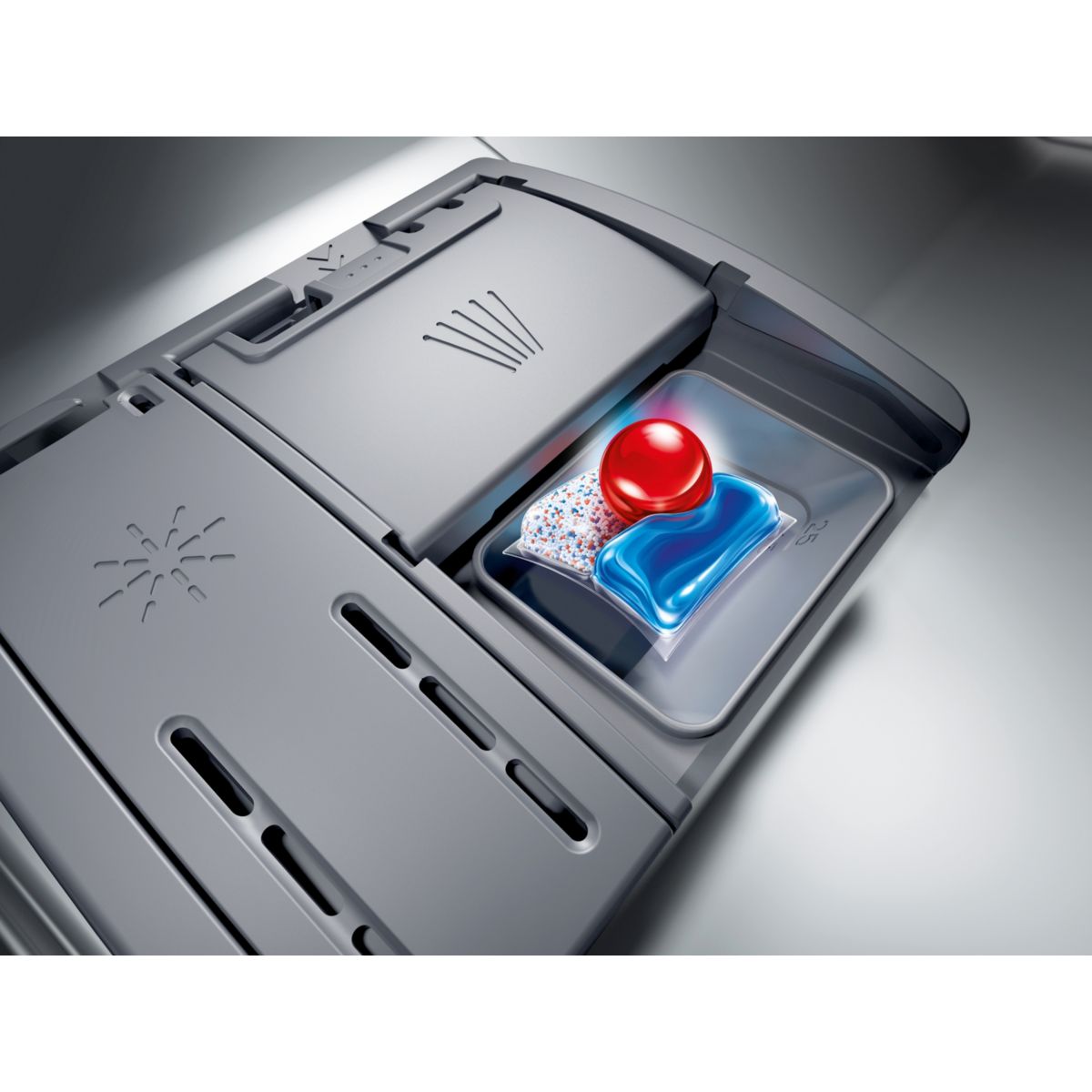 Lave vaisselle encastrable SN95EX12CE, iQ500, glassZone tout intégrable, SIEMENS