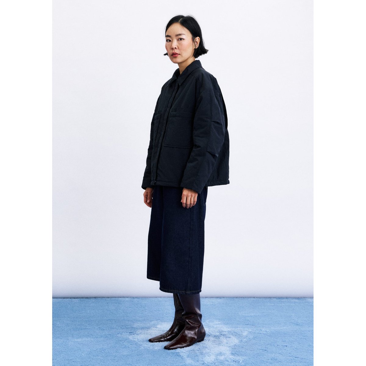 Doudoune Dorney en coton DORNEY bleu marine, FRNCH