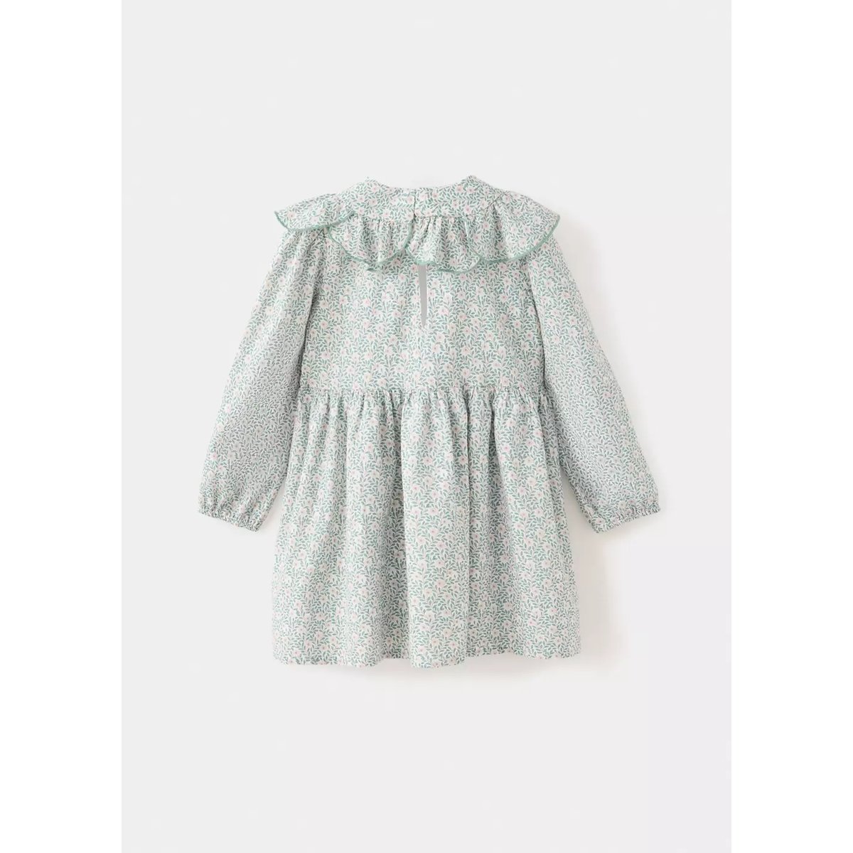 Robe 100 % coton imprimé fleuri blanc cassé, MANGO BABY