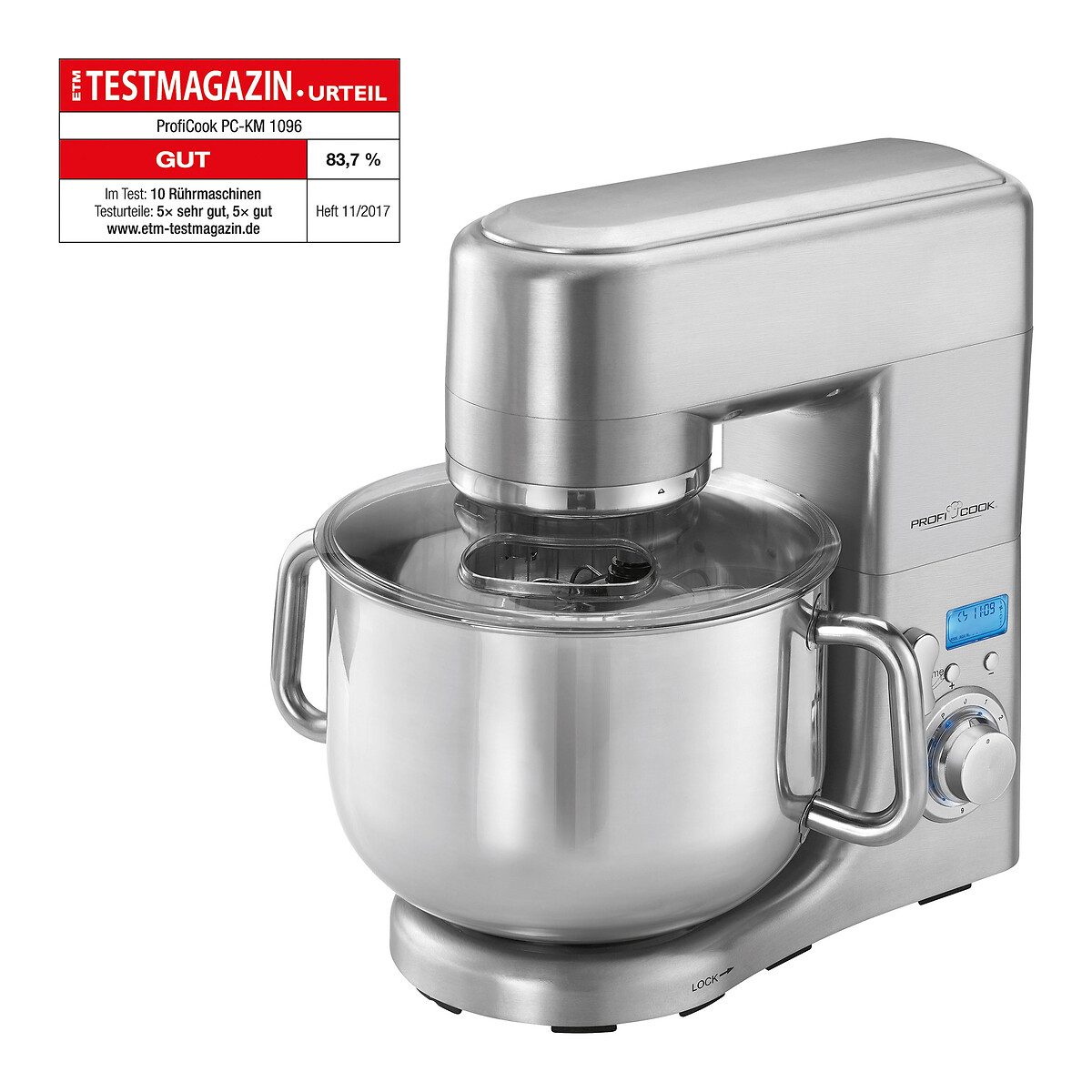 Batedeira com taça inox, 1500 W, da Proficook inox, PROFICOOK
