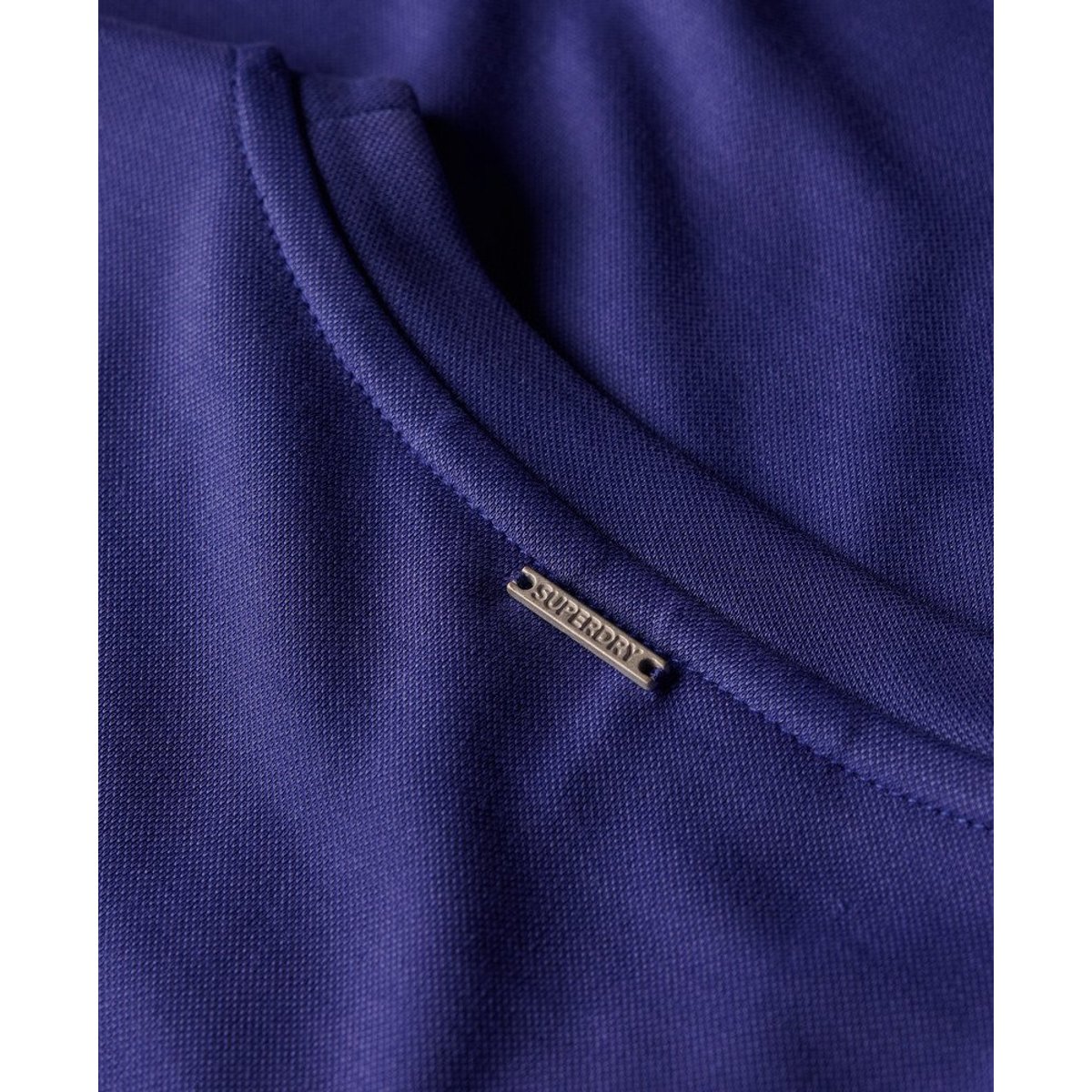 Robe t-shirt mi-longue bleu marine, SUPERDRY